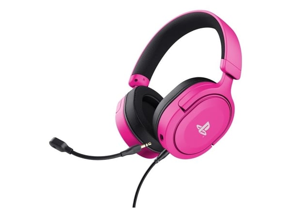 Trust GXT 498P Forta, Kabel, Spela, 20 - 20000 hz, 253 g, Headset, Rosa