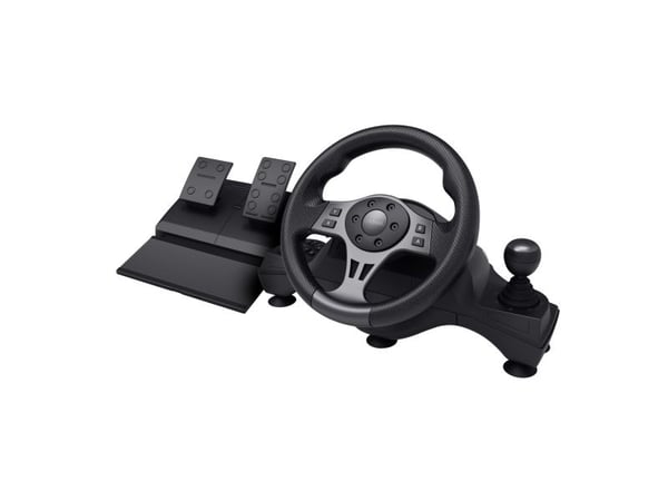 Trust GXT 289 Movi Movi - Hjul- og pedalsett - kablet - svart - for PC, Nintendo Switch, Microsoft Xbox Series S, Microsoft Xbox Series X, Microsof...