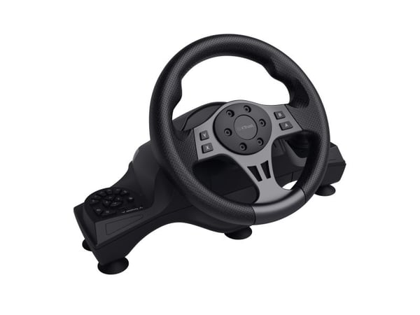 Trust GXT 289 Movi Movi - Hjul- og pedalsett - kablet - svart - for PC, Nintendo Switch, Microsoft Xbox Series S, Microsoft Xbox Series X, Microsof...