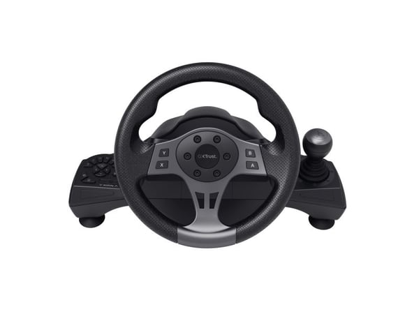 Trust GXT 289 Movi Movi - Hjul- og pedalsett - kablet - svart - for PC, Nintendo Switch, Microsoft Xbox Series S, Microsoft Xbox Series X, Microsof...