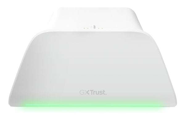 Trust GXT 255W, PlayStation 5, Latausjalusta, Valkoinen, ABS, 1 m, A-tyypin USB:stä C-tyypin USB:hen