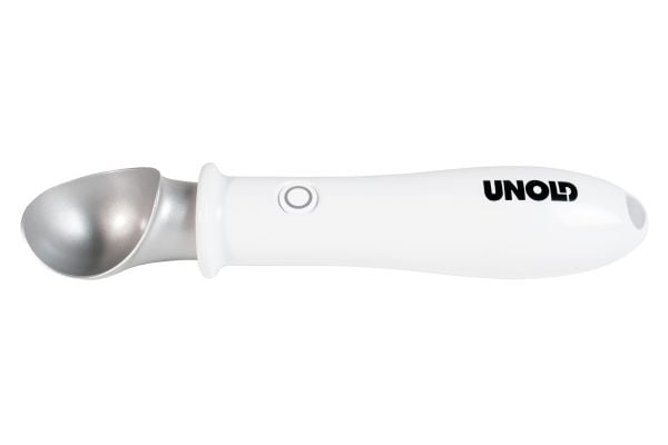Unold 488990, Kuleformende isskje, Plast, Rustfritt stål, Hvit, Opphengshull, 210 mm, 4 mm Unold 488990, Kuleformende isskje, Plast, Rustfritt stål, Hvit, Opphengshull, 210 mm, 4 mm