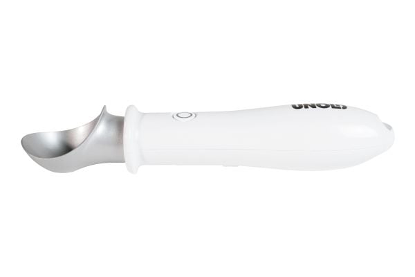 Unold 488990, Kuleformende isskje, Plast, Rustfritt stål, Hvit, Opphengshull, 210 mm, 4 mm