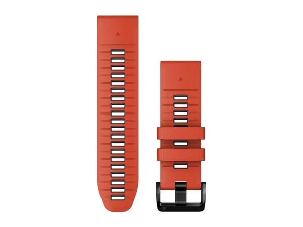 Garmin Ersatzarmband QuickFit 26mm Silikon Flammenrot/Graphit (010-13281-04)