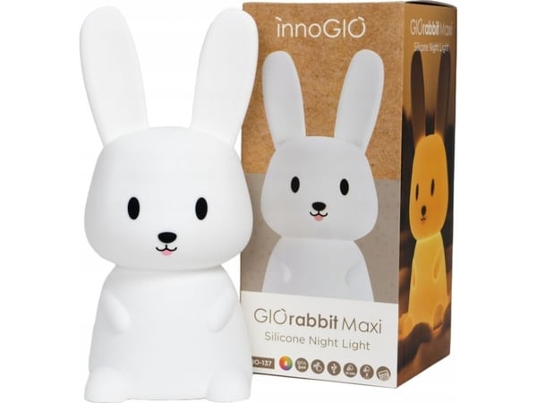 InnoGio GIORABBIT MAXI silikon nattlampe InnoGio GIORABBIT MAXI silikon nattlampe