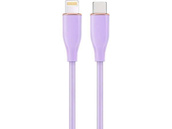 Cablexpert Premium - Lightning-kaapeli - 24-nastainen USB-C-uros Lightning-uros - 1,5 m - violetti - data ja lataus, muotoiltu
