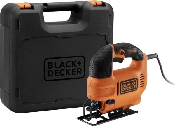 Black & Decker KFBES500K-QS, Toppgrep, Sort, Oransje, 45°, Aluminium, Laminat, Plast, Stål, Tre, 3000 spm, 7 cm