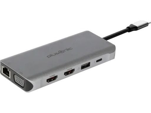 ALLNET PSUC0216, USB 3.2 Gen 1 (3.1 Gen 1) Type-C, 100 W, Grå, MicroSD (TransFlash), SD, 3.5mm, HDMI, RJ-45, USB 2.0, USB 3.2 Gen 1 (3.1 Gen 1) Typ...