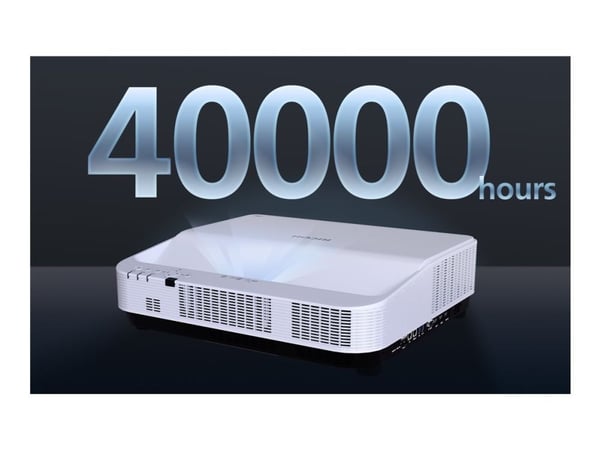 Ricoh PJ UHL3660 - DLP-projektor - laser - 6500 lumen - 3840 x 2160 - 16:9 - 4K - ultrakortkast fast linse - Wi-Fi / LAN / Miracast