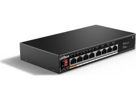 Dahua Technology PoE SF1008LP, Hallitsematon, L2, Fast Ethernet (10/100), Täysin kaksipuolinen, Power over Ethernet -tuki, Seinäkiinnitteinen