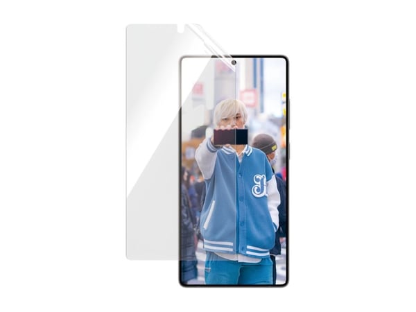 PanzerGlass ECO Matrix - Skjermbeskyttelse for mobiltelefon - ultrabred passform - film - rammefarge svart - for Samsung Galaxy S25 Ultra