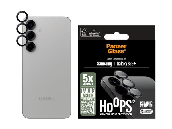 PanzerGlass Hoops - Linsebeskytter for mobiltelefon - keramikk - for Samsung Galaxy S25+