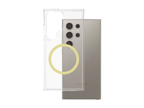 CARE by PanzerGlass Urban Combat - Baksidedeksel for mobiltelefon - polykarbonat, termoplast-polyuretan (TPU) - gjennomsiktig, chardonnay - for Sam...