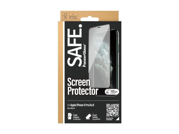 SAFE. by PanzerGlass - - glass - for Apple iPhone 11 Pro, X, XS