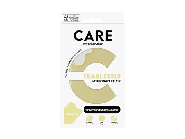 CARE by PanzerGlass - Bakdeksel til mobiltelefon - termoplastisk polyuretan (TPU) - chardonnay