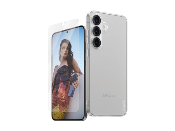 CARE by PanzerGlass - Baksidedeksel for mobiltelefon - termoplast-polyuretan (TPU), herdet glass, oleofobisk belegg, polyethlen-tereftalat (PET), s...