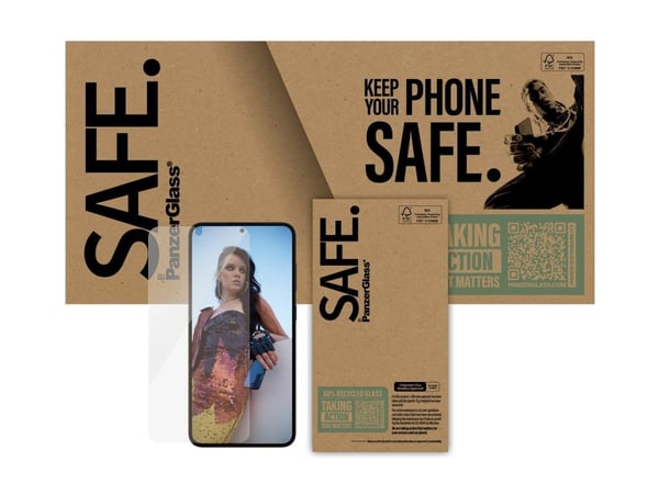 PanzerGlass SAFE. av ® Skjermbeskyttelse Samsung Galaxy S 2025 Plus | Ultra Wide Fit