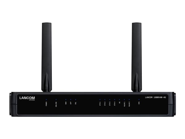 LANCOM 1800VAW-4G - SD-WAN gateway - med VDSL - 5 portar - Wi-Fi 6 - 4G, 3G - 2.4 GHz, 5 GHz - LTE B1/B3/B7/B8/B20/B28/B32/B38/B40/B41/B42/B43 - fö...