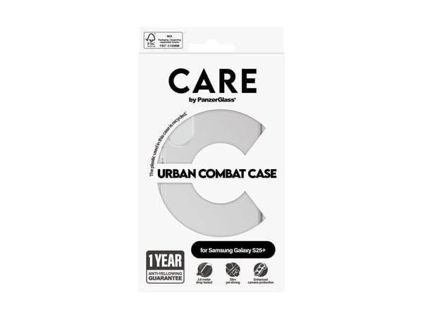 CARE by PanzerGlass Urban Combat - Baksidedeksel for mobiltelefon - polykarbonat, termoplast-polyuretan (TPU) - for Samsung Galaxy S25+