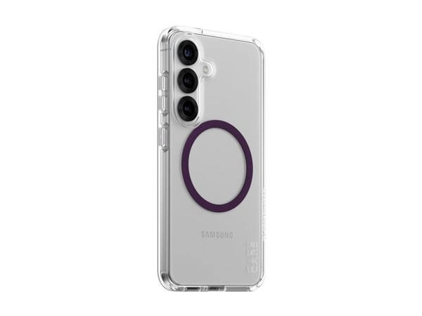 CARE by PanzerGlass Urban Combat - Baksidedeksel for mobiltelefon - polykarbonat, termoplast-polyuretan (TPU) - gjennomsiktig, plommepurpur - for S...