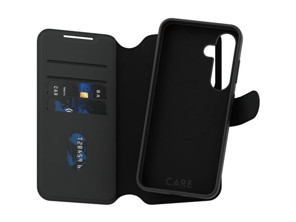 CARE by PanzerGlass Tango - Lommebok for mobiltelefon - 2-i-1 lommebok - termoplast-polyuretan (TPU), polyuretan (PU) - for Samsung Galaxy S25