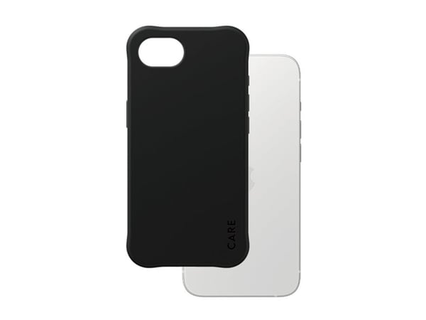 CARE by PanzerGlass Samba - Baksidedeksel for mobiltelefon - moderne - MagSafe-samsvar - termoplast-polyuretan (TPU) - svart - for Apple iPhone 16e