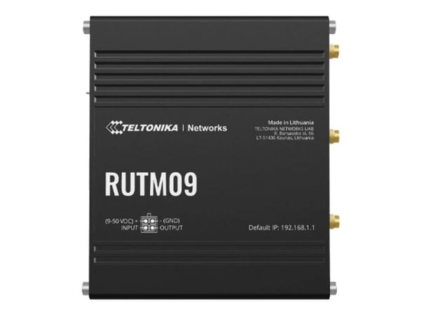 Teltonika RUTM09, Ethernet WAN, Gigabit Ethernet, SIM kort spor, Sorter