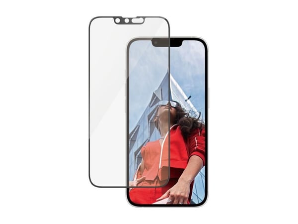 PanzerGlass - Skjermbeskyttelse for mobiltelefon - ultravid passform m. EasyAligner - glass - rammefarge svart