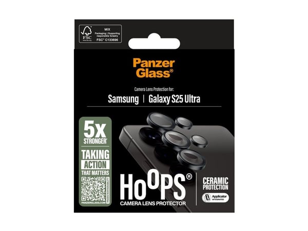 PanzerGlass Hoops - Linsebeskytter for mobiltelefon - keramikk - for Samsung Galaxy S25 Ultra