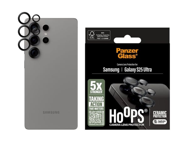 PanzerGlass Hoops - Linsebeskytter for mobiltelefon - keramikk - for Samsung Galaxy S25 Ultra