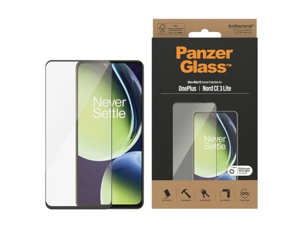Panzer Glass PanzerGlass™ skjermbeskytter for OnePlus Nord CE 3 Lite | Ekstremt bred applikasjon