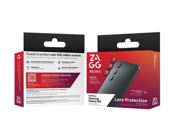 ZAGG InvisibleShield - Linsebeskytter for mobiltelefon - for Samsung Galaxy S25