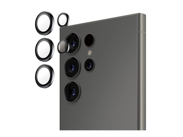 PanzerGlass ® Hoops® svart kameralinsebeskytter Samsung Galaxy S 2025 Ultra