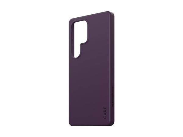 CARE by PanzerGlass - Bakdeksel til mobiltelefon - polykarbonat, mikrofiber, silikon - plommelilla - for Samsung Galaxy S25