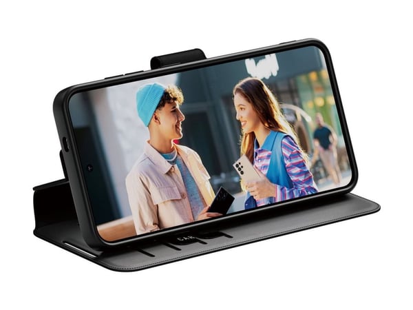 CARE by PanzerGlass - Lommebok for mobiltelefon - med stativ - 100 % resirkulert polykarbonat, 35 % resirkulert polyuretan (PU), veganlær - for Sam...