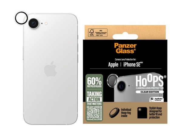 PanzerGlass Hoops - Clear Edition - linsebeskytter for mobiltelefon - gjennomsiktig