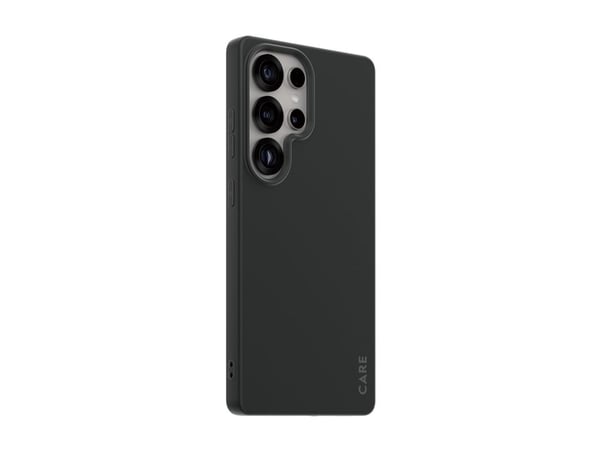 CARE by PanzerGlass - Baksidedeksel for mobiltelefon - 100 % resirkulerbar termoplastisk polyuretan (TPU) - svart - for Samsung Galaxy S25 Ultra