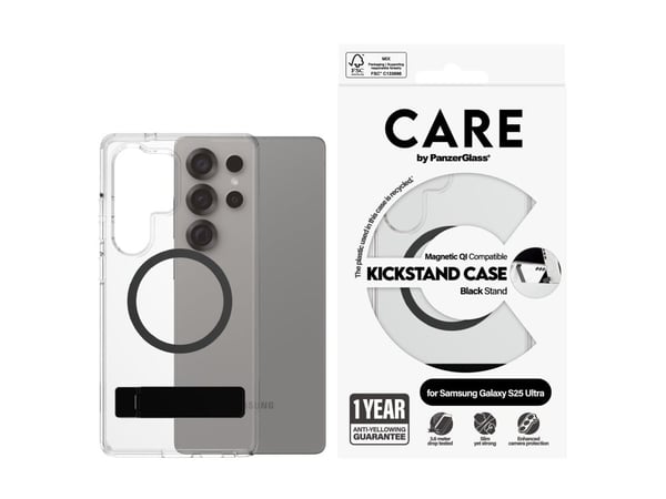 CARE by PanzerGlass - Baksidedeksel for mobiltelefon - termoplast-polyuretan (TPU), polykarbonat, aluminiumslegering - gjennomsiktig - for Samsung ...