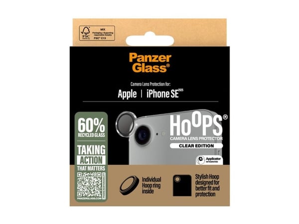 PanzerGlass Hoops - Clear Edition - linsebeskytter for mobiltelefon - gjennomsiktig