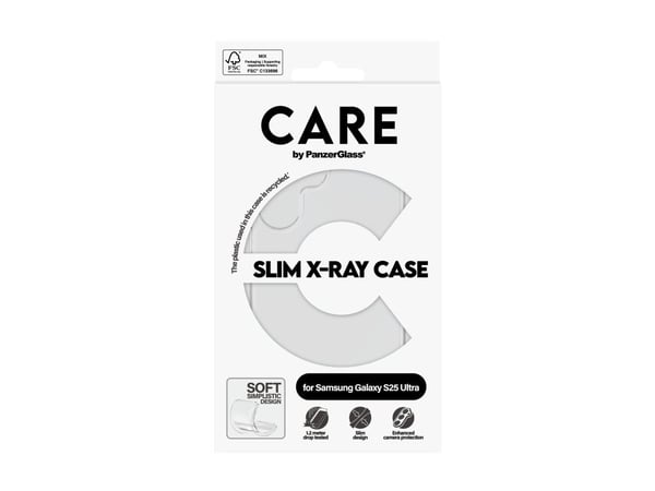 CARE by PanzerGlass X-Ray - Baksidedeksel for mobiltelefon - myk basis - 100 % resirkulert termoplastisk polyuretan (TPU) - gjennomsiktig - for Sam...
