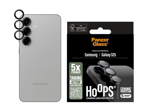 PanzerGlass Hoops - Linsebeskytter for mobiltelefon - keramikk - for Samsung Galaxy S25