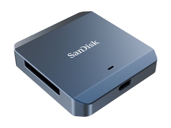 SanDisk PRO-CINEMA - Videofangstadapter - USB-C 3.2 Gen 2x2 - metallisk himmelblå