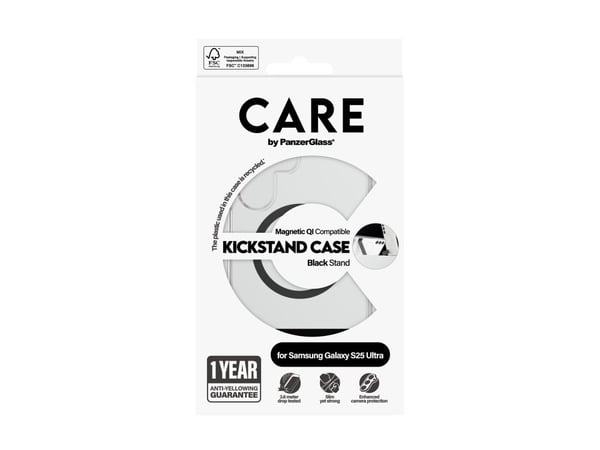CARE by PanzerGlass - Baksidesskydd för mobiltelefon - termoplastisk polyuretan (TPU), polykarbonat, aluminiumlegering - transparent - för Samsung ...