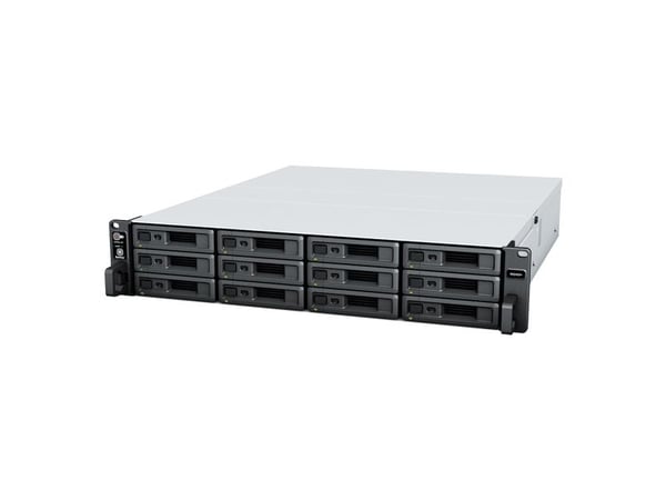 Synology RackStation RS2423+ NAS Rack (2U) Ryzen Embedded V1780B 8 GB DDR4 48 TB HDD DiskStation Manager Schwarz (RS2423+ + 12X HAT3300-4T)