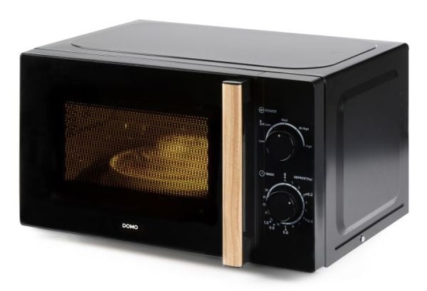 Domo DO2820, Bänkdiskmaskin, Enbart mikrovågsugn, 20 l, 700 W, Rotations-, Svart