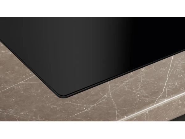 Siemens iQ500 ED711HQ26E - Induksjonskomfyrtopp - 4 plater - Nisje - bredde: 56 cm - dybde: 49 cm - Klasse B - uten ramme - svart med fallvindeksos...