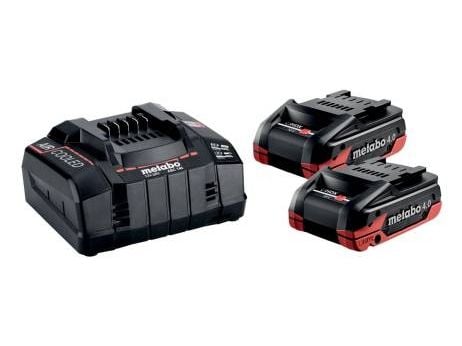 Metabo 685306000, Akku- ja laturisarja, Lithium-Ion High Density (LiHD), 4 At, 18 V, Metabo, musta, punainen