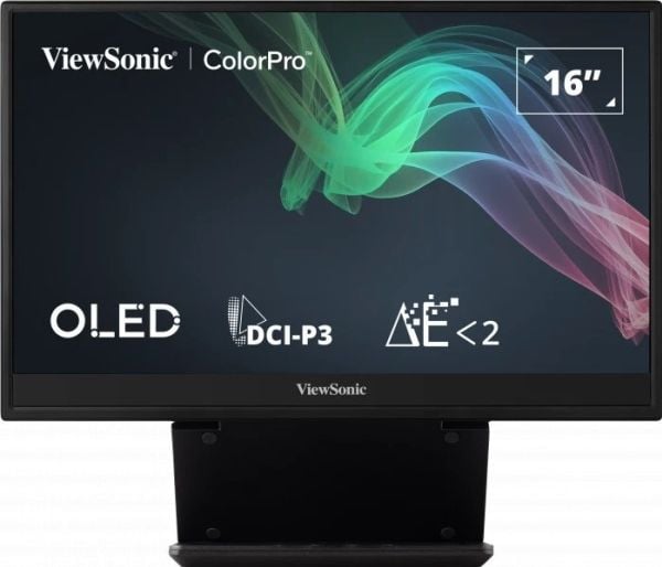 Viewsonic VP Series VP16-OLED, 40,6 cm (16"), 1920 x 1080 piksler, Full HD, OLED, 1 ms, Svart