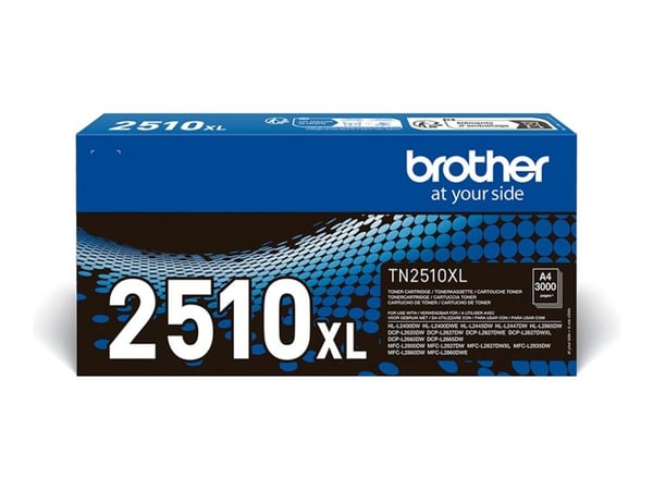 Brother TN-2510XL - Super High Capacity - svart - original - box - tonerkassett - för Brother DCP-L2620, L2627, L2660, HL-L2400, L2445, L2447, MFC-...