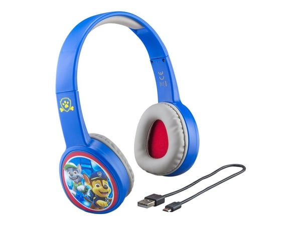 eKids Paw Patrol - Hodetelefoner - full størrelse - Bluetooth - trådløs